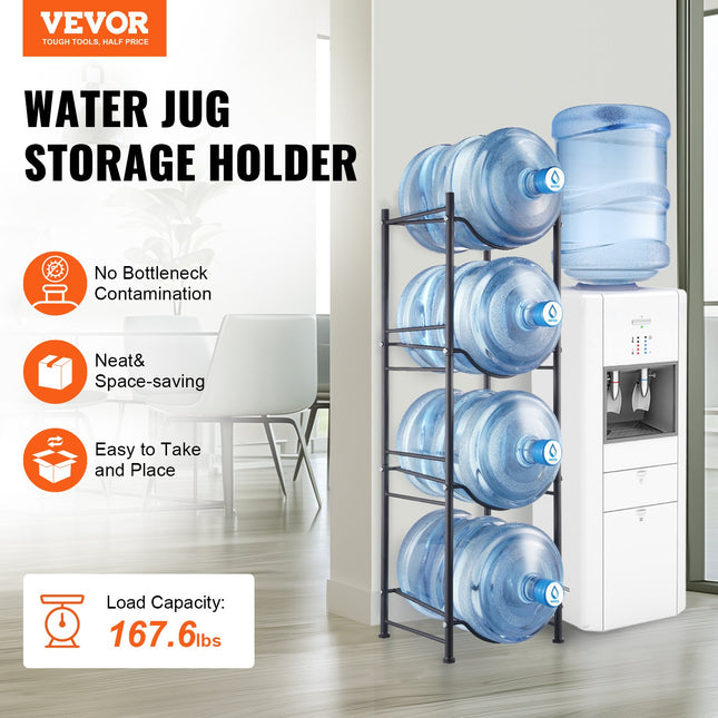 Vandens butelių stovas VEVOR 4 Water Bottle Rack-B, 4 aukštų