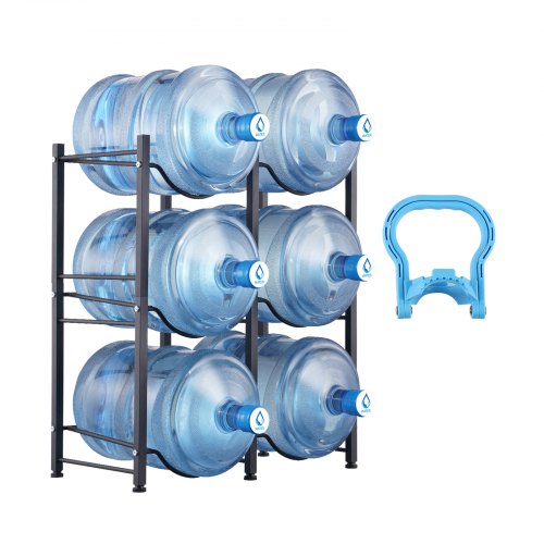 Vandens butelių stovas VEVOR 6 Water Bottle Rack-B, 3 aukštų
