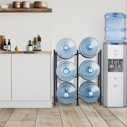 Vandens butelių stovas VEVOR 6 Water Bottle Rack-B, 3 aukštų