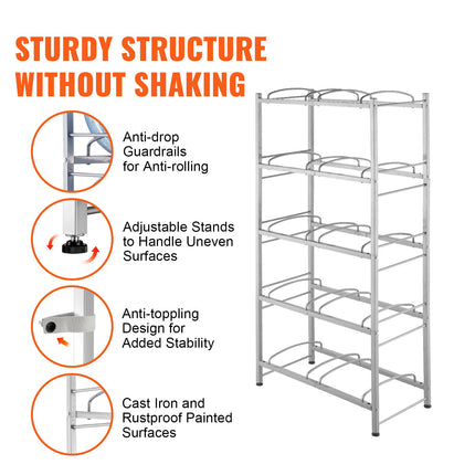 Vandens butelių stovas VEVOR 10 Water Bottle Rack-S, 10 talpų