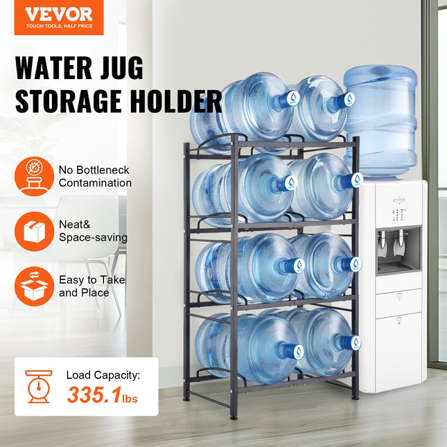 Vandens butelių stovas VEVOR 8 Water Bottle Rack-B, 4 aukštų