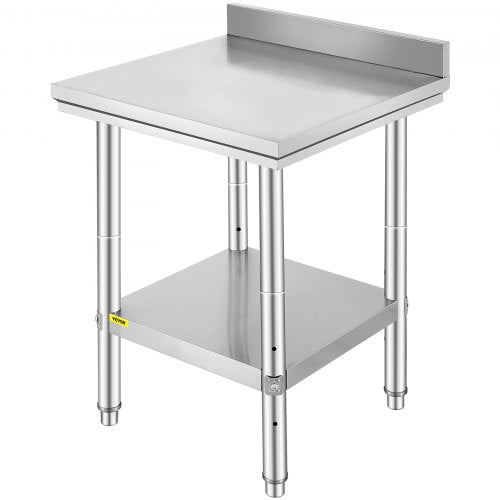 Nerūdijančio plieno darbo stalas VEVOR GZT60*60*88, 60x60 cm