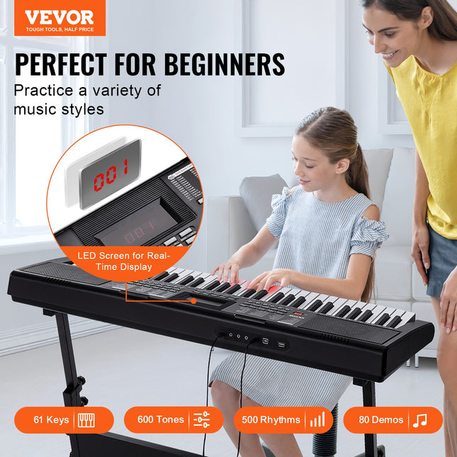 Skaitmeninis pianinas VEVOR BD-662, 61 klavišas