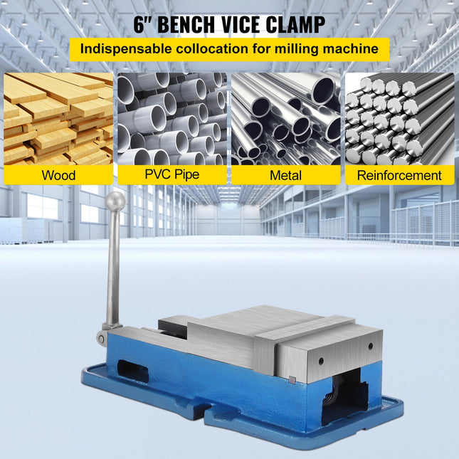 Precizinis staklių spaustuvas VEVOR 150 mm, 15,2 cm žiaunų plotis