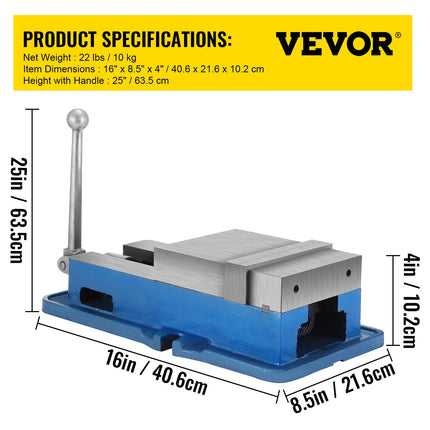 Precizinis staklių spaustuvas VEVOR 150 mm, 15,2 cm žiaunų plotis