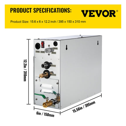 Garų generatorius pirties kabinai VEVOR VV-SG-6KW, 6 kW