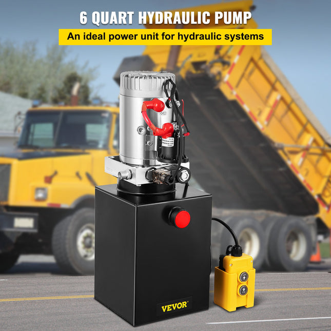 Hidraulinis siurblys VEVOR 6L, 12V DC, 3200 PSI
