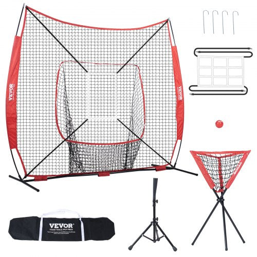 Beisbolo ir softbolo treniruočių tinklas VEVOR YC-SS-BN005, 213x213 cm