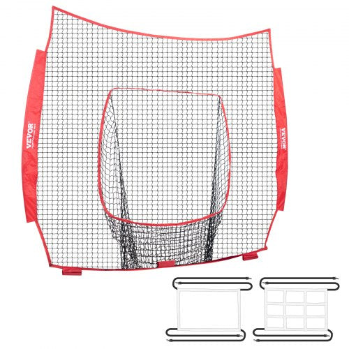 Beisbolo ir softbolo treniruočių tinklas VEVOR YC-SS-BN007, 213x213 cm