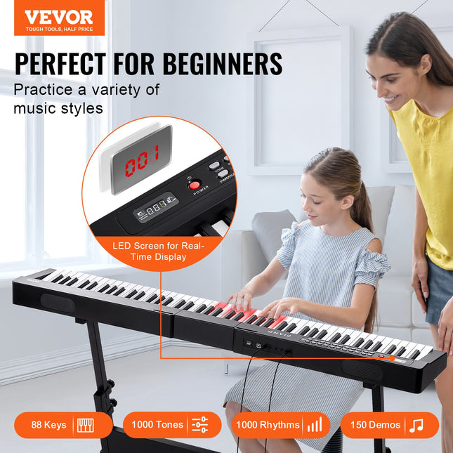 Skaitmeninis pianinas VEVOR BD-881D, 88 klavišai