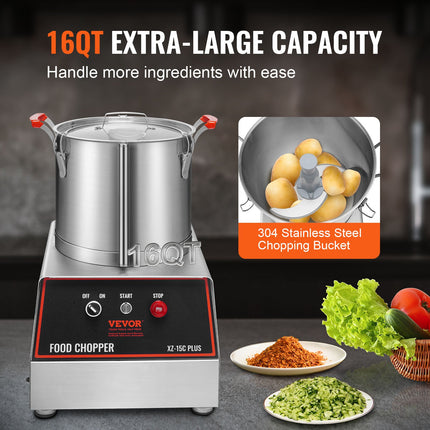 Maisto smulkintuvas VEVOR XZ-15C, 1400 W