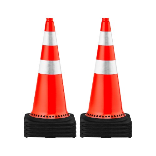 Kelių kūgiai VEVOR Safety Cones 30", 8 vnt. komplektas