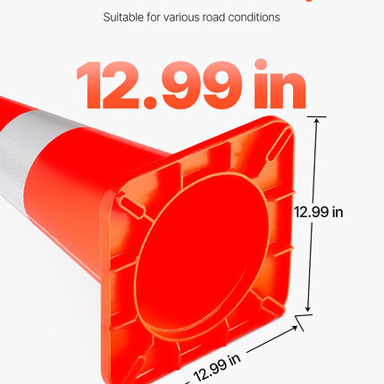 Kelių eismo kūgiai VEVOR 28 colių, 71 cm aukščio