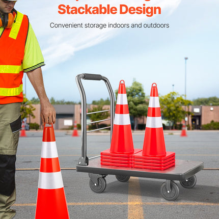 Kelių eismo kūgiai VEVOR 28 colių, 71 cm aukščio