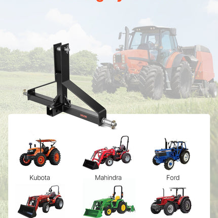 3 taškų traktoriaus prikabinimo jungtis VEVOR S-05, 1360 kg apkrova