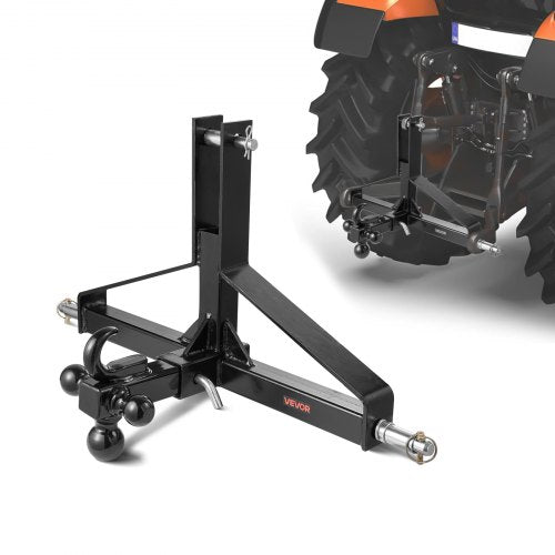 3 taškų traktoriaus prikabinimo jungtis VEVOR S-04, 2 colių imtuvas