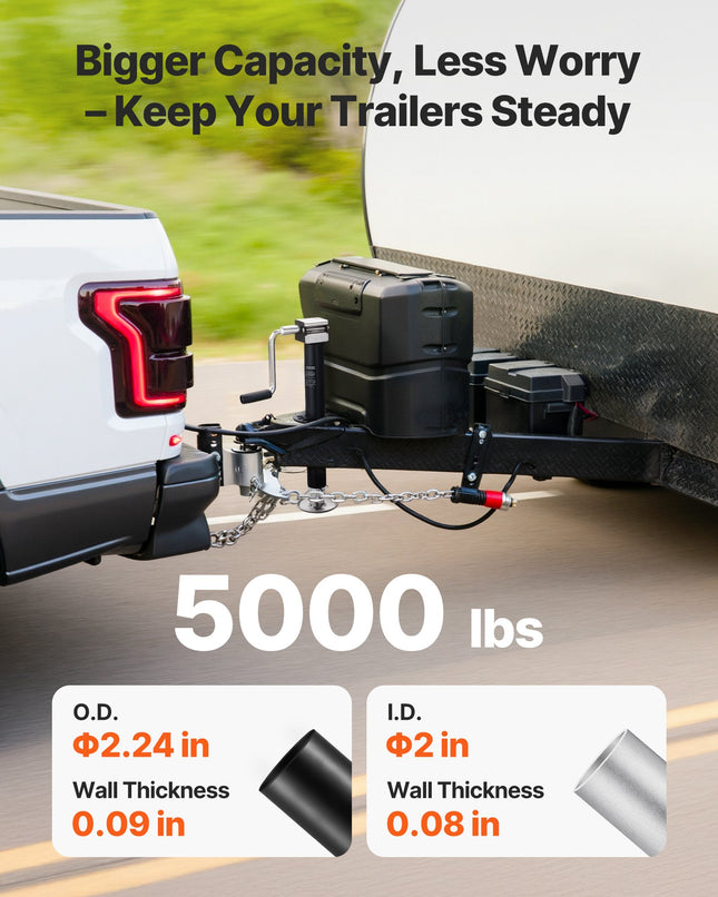 Priekabos kėliklis VEVOR HS5000SED, 2267 kg
