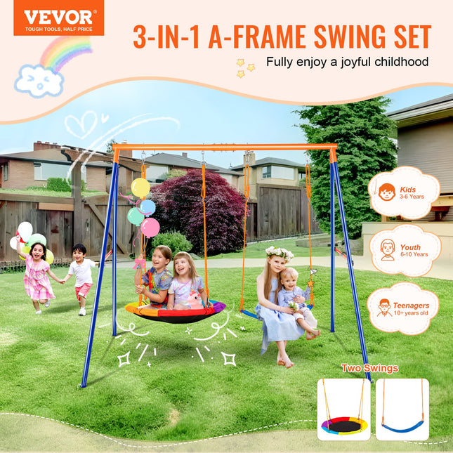 Sūpynių komplektas VEVOR JX-SW02, 200 kg apkrova