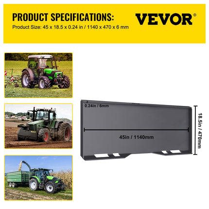 Mini krautuvo tvirtinimo plokštė VEVOR BM-012, 12 mm storio