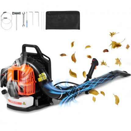 Benzininis nugarinis lapų pūstuvas VEVOR BL-866B, 63 cm³