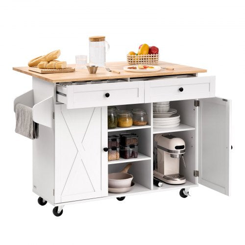 Virtuvės sala VEVOR SR247330, 132 cm pločio