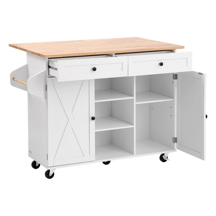 Virtuvės sala VEVOR SR247330, 132 cm pločio