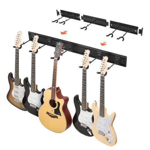Sieninis gitarų laikiklis VEVOR AGS-DP10, 5 gitaroms
