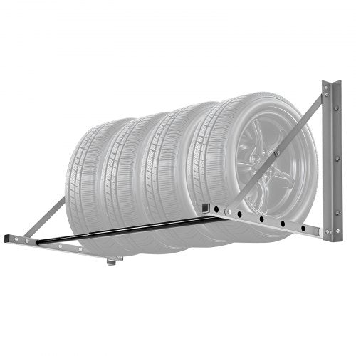 Sieninė padangų lentyna VEVOR TC0513, reguliuojamas ilgis 81–122 cm