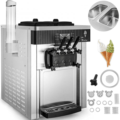 Minkštų ledų aparatas VEVOR YKF-8218T, 2200W