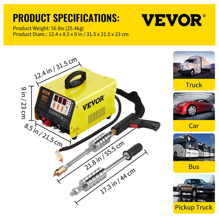 Kėbulo lyginimo aparatas VEVOR VR230, 3 kW