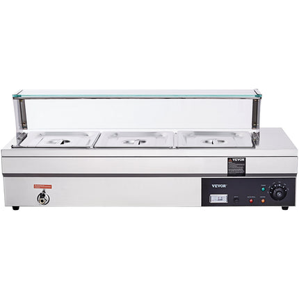 Elektrinis maisto šildytuvas VEVOR 3x12Qt, 1500W