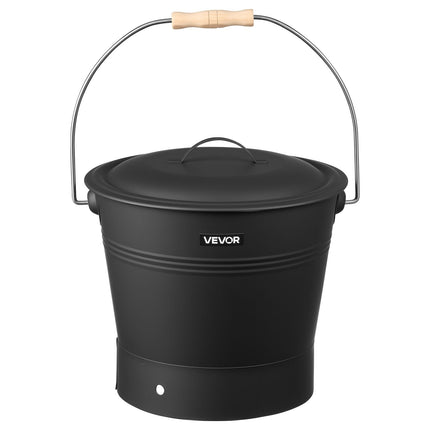 Pelenų kibiras VEVOR A01563BK, 9,8 l talpa