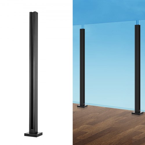 Stiklo turėklų laikiklis VEVOR BLLGZ02, 95 cm aukščio