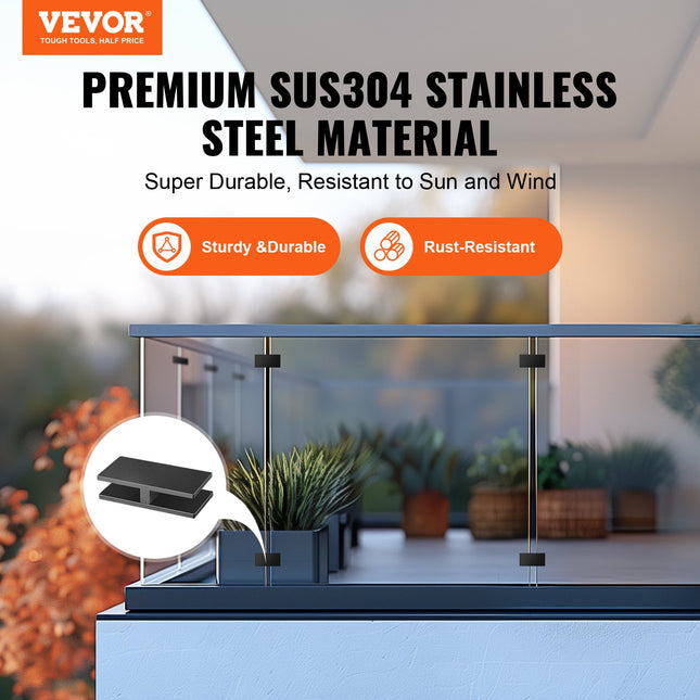 Stiklo laikiklis VEVOR YSBLJ01, 8–12 mm stiklui