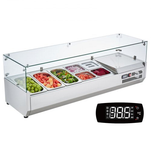 Šaldoma ingredientų vitrina VEVOR D55TW, 150 W