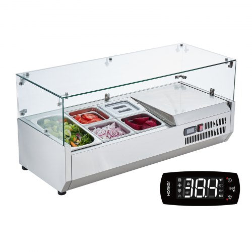 Šaldoma ingredientų vitrina VEVOR D40TW, 140 W