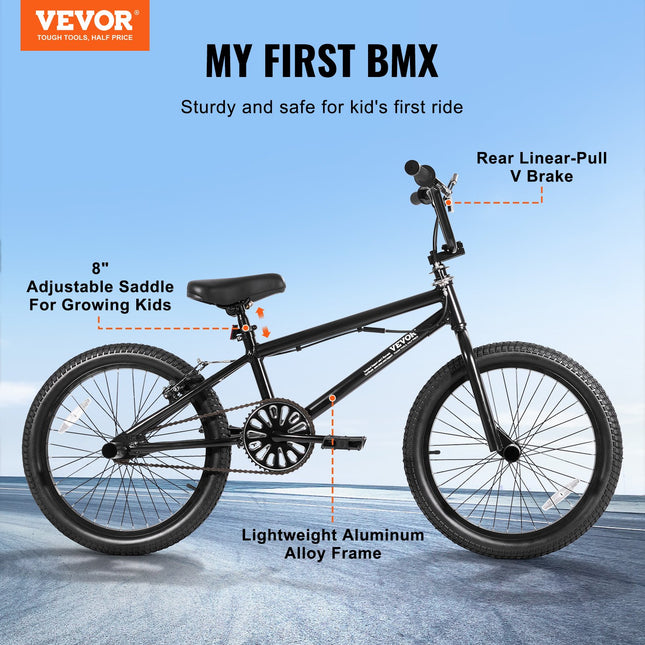 BMX dviratis VEVOR SS24001, 20 colių ratai