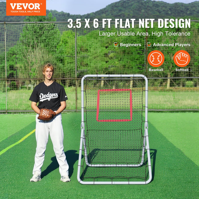 Beisbolo ir softbolo atšokimo tinklas VEVOR PDYHTW003, 107 x 183 cm