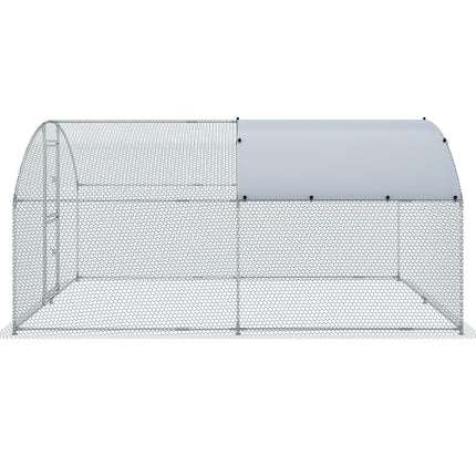 Metalinė vištidė-voljeras VEVOR 4x3x2 m, su vandeniui atspariu uždangalu