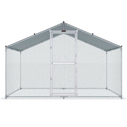 Metalinis vištidės aptvaras VEVOR 2x3x2 m, su vandeniui atspariu stogu
