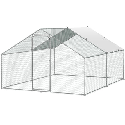 Metalinis vištidės aptvaras VEVOR RA342, 3 x 3,93 x 1,99 m
