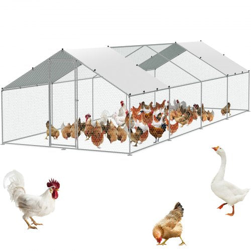 Metalinis vištidės aptvaras VEVOR RA382, 3 x 7,83 x 1,99 m