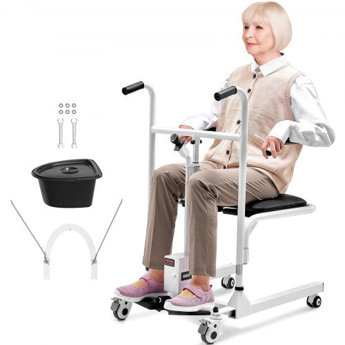 Elektrinis neįgaliųjų kėlimo ir transportavimo vežimėlis VEVOR XFL-QX-YW01-1, 100 kg keliamoji galia