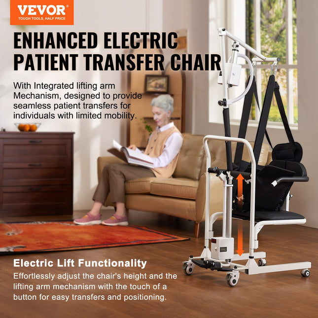 Elektrinis neįgaliųjų kėlimo vežimėlis VEVOR XFL-QX-YW03, 100 kg keliamoji galia
