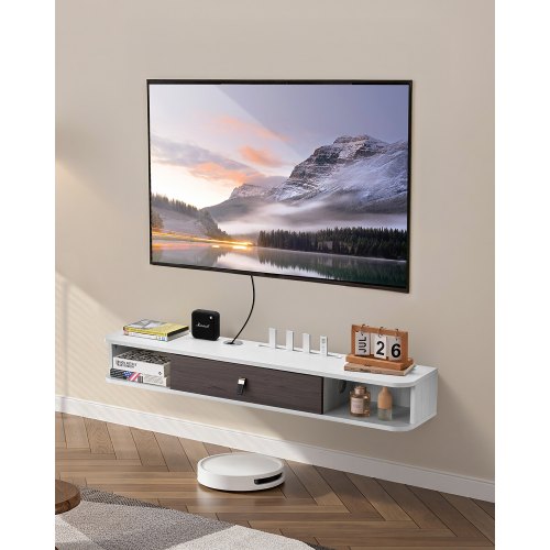 Pakabinama TV spintelė VEVOR SHSHDSG1116-1, 120 cm
