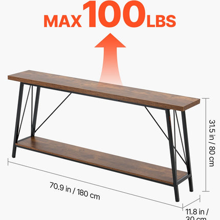 Konsolinis stalas VEVOR YJXXGZ-005, 180 cm ilgio