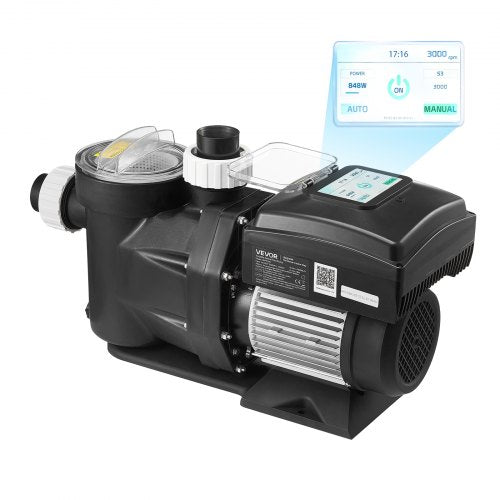 Kintamo greičio baseino siurblys VEVOR HPP2200, 2200W