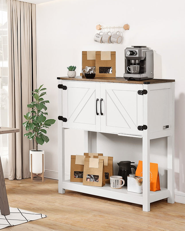 Kavos staliukas-komoda VEVOR SR241143, 80 x 35 x 88 cm