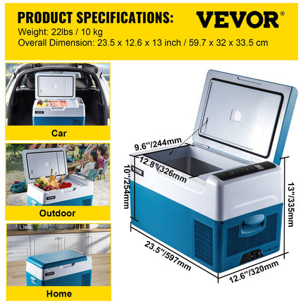 Automobilinis šaldytuvas VEVOR SH-C22, 22L