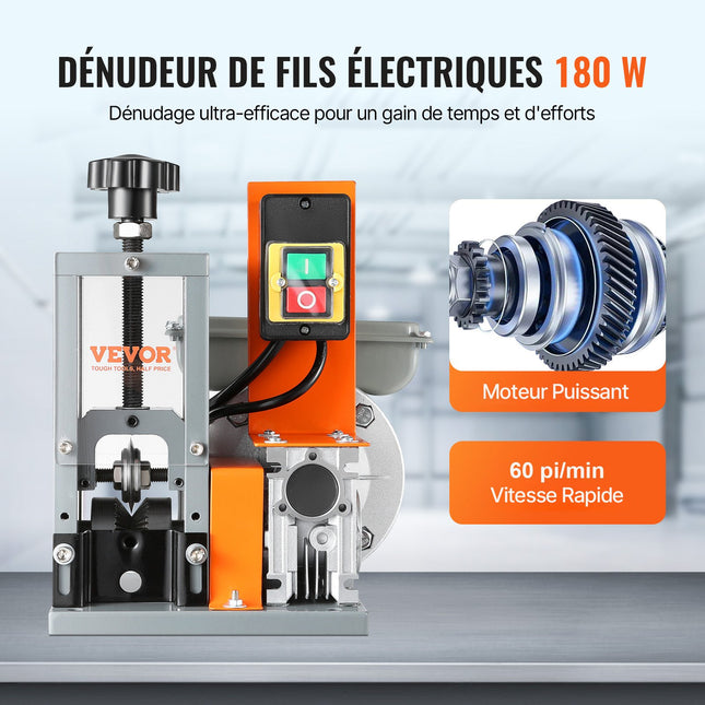 Automatinė laidų izoliacijos nuėmimo mašina VEVOR BXJDD180, 1,5–30 mm